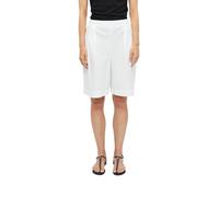 Bermudahose aus Popeline mit Falten 38 weiß 2179197.0100.38