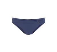 Bikini-Hose S.OLIVER "Rome", Damen, Gr. 40, N-Gr, rot (rostrot), Microfaser, Microfaser, Polyamid, unifarben, Badehosen Bikini-Hose, mit Umschlagbund (93182818-40) rostrot