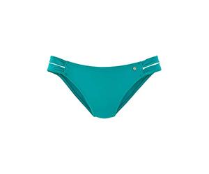 s.Oliver Damen Bikinihose straps JPF - 31 343618, Einfarbig, Gr. 34, Türkis (Türkis 30)