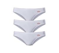 Bikinislip S.OLIVER, Damen, Gr. 44/46 (XL), schwarz, Jersey, Obermaterial: 90% Baumwolle, 10% Elasthan (LYCRA), unifarben, körpernah, Unterhosen, aus elastischer Baumwoll-Qualität, Topseller (538786-4