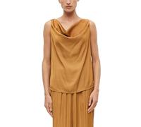 Satin-Top mit Wasserfallausschnitt 40 gelb|braun 2180618.8333.40