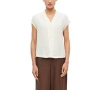 Ärmellose Viskose-Bluse mit V-Ausschnitt 38 creme 2180571.0406.38