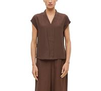 s.Oliver BLACK LABEL - Bluse in Wickel-Optik braun - Gr. - 46