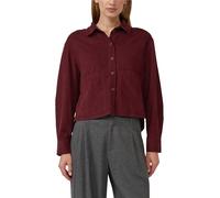 s.Oliver Damen Bluse - Feincord, Relaxed Fit, Hemdkragen