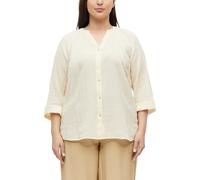 Semitransparente Bluse mit Struktur 54 beige 2182876.8000.54