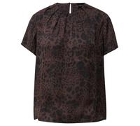s.Oliver Damen Bluse - Regular Fit, Satin, Faltenausschnitt, Knopfverschluss - Für Urlaub, Festlich & Business
