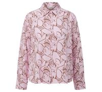 s.Oliver Damen Bluse - Relaxed Fit, Hemdkragen, floraler All-Over-Print
