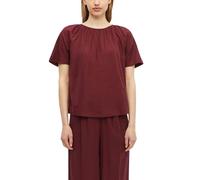 Leinenmixbluse mit Schleifendetail am Rücken 38 rot 2179150.3903.38