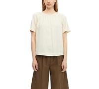 s.Oliver Damen Bluse - Relaxed Fit, Leinenmix, Kurzarm mit Raffung und Schleife