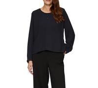 s.Oliver Damen Bluse - Relaxed Fit, V-Ausschnitt, Langarm, strukturiert