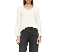 s.Oliver Damen Bluse - Relaxed Fit, V-Ausschnitt, Smok-Details