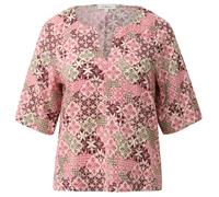 Gecrêpte Bluse aus Viskosemix 46 rot|mehrfarbig 2179151.39A4.46