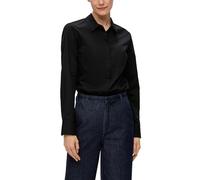 s.Oliver Damen Bluse - Slim Fit, Langarm, Popeline, Ziernähte