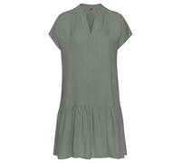 s.Oliver Blusenkleid mit Volant am Rock, khaki