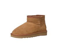 s.Oliver Damen Winterstiefeletten ohne Absatz aus Wildleder Gefüttert Braun (Cognac), 39