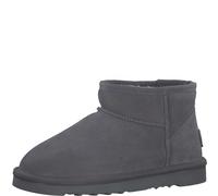 s.Oliver Damen Boots aus Leder Gefüttert, Grau (Graphite), 38 EU