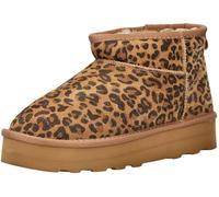 s.Oliver Damen Boots aus Leder Gefüttert, Mehrfarbig (Leopard), 41 EU