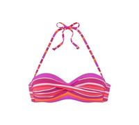 Bügel-Bandeau-Bikini-Top S.OLIVER "Fun" Gr. 42, Cup A, pink (pink bedruckt) Damen Bikini-Oberteile (92505315-42) pink bedruckt