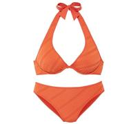 Strukturierter Bikini mit Bügel-Top 40C orange 6010587.642.40C