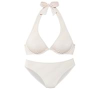 Strukturierter Bikini mit Bügel-Top 42E creme 6010587.727.42E