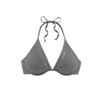 Bügel-Bikini-Top S.OLIVER "Aiko" Gr. 42, Cup C, grün (oliv) Damen Bikini-Oberteile (20558722-42) oliv