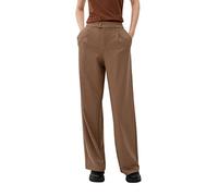 s.Oliver Damen Bundfalten Hose lang, Brown Check, 34W / 32L EU