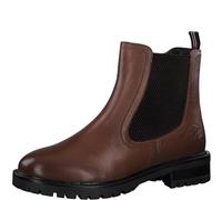 s.Oliver Damen Chelsea Boots aus Leder mit Reißverschluss, Braun (Cognac), 37 EU