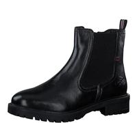 s.Oliver Damen Chelsea Boots aus Leder mit Reißverschluss, Schwarz (Black), 41 EU