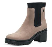 s.Oliver Damen Chelsea Boots mit Blockabsatz Vegan, Braun (Taupe), 40 EU