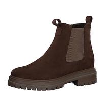 s.Oliver Damen Chelsea Boots mit Reißverschluss Blockabsatz, Braun (Cognac), 37 EU