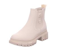 s.Oliver Damen Chelsea Boots aus Kunstleder Plateau Vegan Beige (Cream), 41