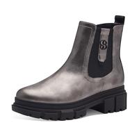 s.Oliver Damen Chelsea Boots mit Reißverschluss Vegan, Silber (Pewter), 40 EU