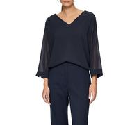 s.Oliver Damen Chiffon-Bluse mit Smokdetails Bluse (1er Pack)