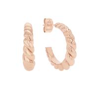 s.Oliver Creolen Edelstahl Damen Ohrschmuck, 2,1 cm, Roségold, Kommt in Schmuck Geschenk Box, 2038852