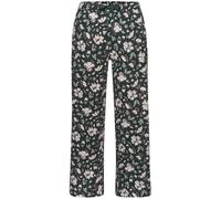 Culotte S.OLIVER, Damen, Gr. 36/38, N-Gr, dunkelgrün, rosa, geblümt, Hosen Culotte, Mit schönem Allovermuster (97981510-36) dunkelgrün, rosa, geblümt