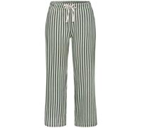 Culotte S.OLIVER, Damen, Gr. 40/42, N-Gr, grün, weiß, gestreift, Hosen Culotte, Mit schönem Allovermuster (81323638-40) grün, weiß, gestreift