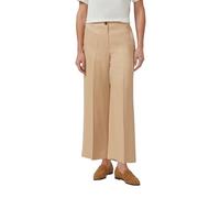 s.Oliver BLACK LABEL Weite Hose aus Viskose-Leinen-Mix in Sand, Größe 44