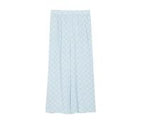 Stoffhose S.OLIVER, Damen, Gr. 40, N-Gr, coastal blau aop, Web, Obermaterial: 100% Viskose, gemustert, normal lang, Hosen Stoffhose, Sommerhose mit Allover-Muster (11991205-40) coastal blau aop