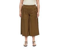Leichte Culotte aus Popeline mit Falten 50 braun 2183038.8918.50