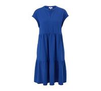 s.Oliver Damen Damen Stufenkleid mit Flammgarnstruktur, 5602 blau, 42