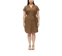 Leinenmix-Kleid mit Eingrifftaschen 50 braun 2182977.8918.50
