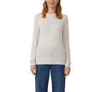s.Oliver Damen Feines Longsleeve aus Viskosestretch im Slim Fit Langarmshirt meliert (1er Pack)