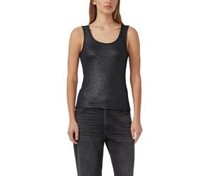 s.Oliver Damen Geripptes Tanktop mit Metallic-Effekt Tanktop gerippt mit Metallic Effekt