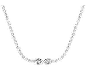 s.Oliver Damen Halskette 2034963 Silber Zirkonia mit Infinity-Symbol