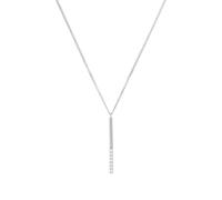 s.Oliver 2031439 Damen Collier Sterling-Silber 925 Silber weiß 45 cm