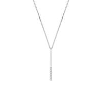 s.Oliver 2031439 Damen Collier Sterling-Silber 925 Silber weiß 45 cm