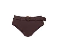 s.Oliver Highwaist-Bikini-Hose Rome, mit abnehmbarem Gürtel 34, N-Gr braun Damen Black White Trends Damenbademode 34, N-Gr braun