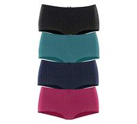 s.Oliver Damen s.Oliver Bodywear Hipster (4 Stück) mehrfarbig, Größe 44/46, 4399877 Mischfarben L