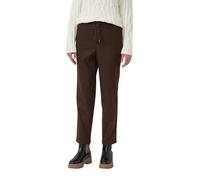 s.Oliver Joggpant 7/8-Flanell-Hose mit Elastikbund braun Gr. 38