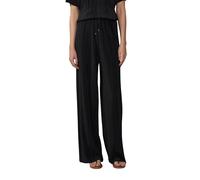 Plissierte Wide-Leg-Hose im Relaxed Fit 38 schwarz 2164186.9999.38